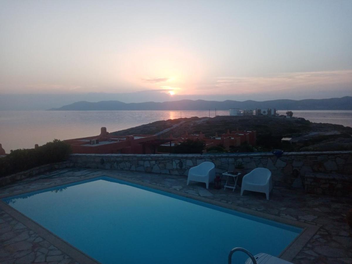 Big Blue Villa Sounion Bagian luar foto