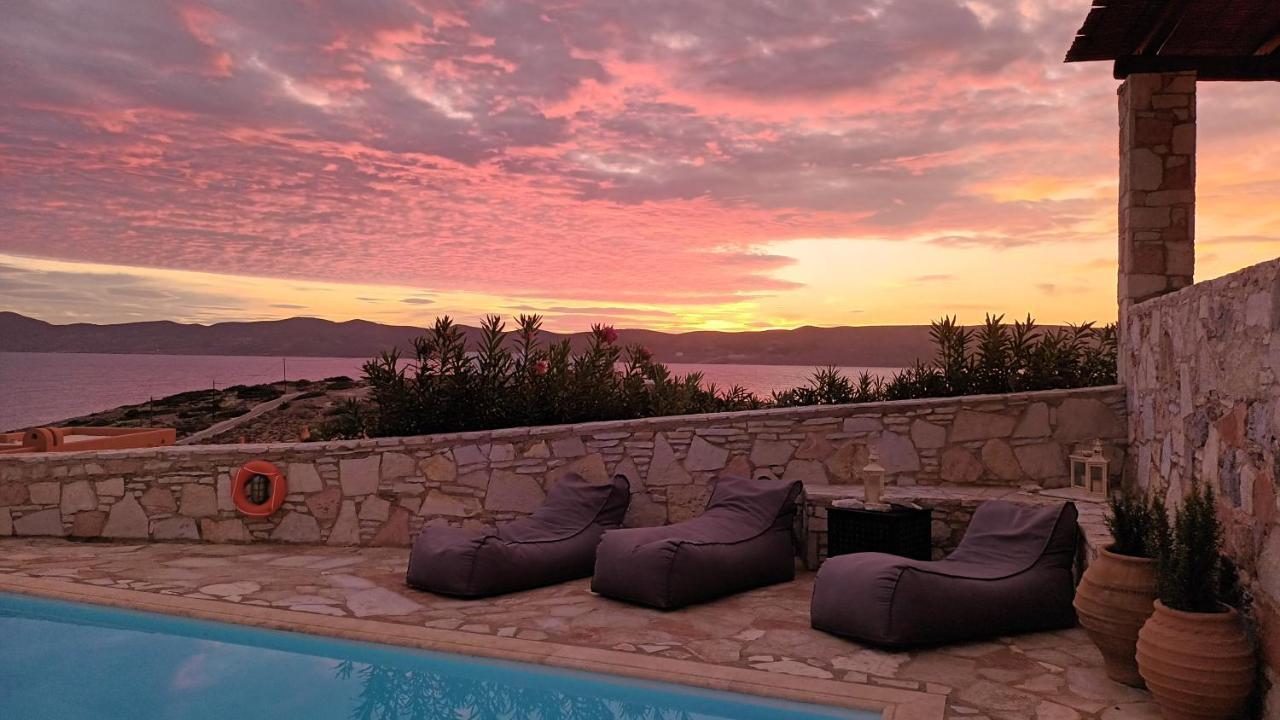 Big Blue Villa Sounion Bagian luar foto